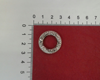 Кольцо, цвет античное серебро,  25 мм, внутренний диаметр 14 мм, 1 шт