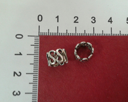 Бусина разделительная, рондель, цвет античное серебро, 10*6 мм, отверстие 7 мм, 1 шт