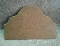 Панно для вешалки (МДФ) с декоративной фаской,23*15,5 см