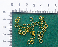 Колечки соединительные двойные ,6*0,5 мм, цвет золото, 10 шт 