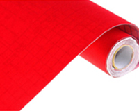 Бумага (пленка) самоклеющаяся, бархатная, цвет красный, размер 45*95 см