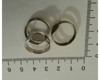 Основа для кольца регулируемая, диаметр площадки 8 мм, цвет бронза, 1шт 