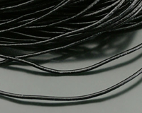 Шнур кожаный  черный, толщина 2 мм, за 0,5 метра