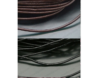 Шнур кожаный  черный, толщина 1 мм, 1 метр