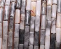 Бусины АГАТ трубочки, 4*13 мм, 10 шт