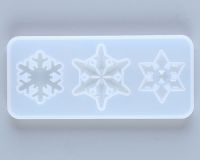 Молд силиконовый универсальный «Снежинка» 3 в 1, размер: от 2,4 до 9 см