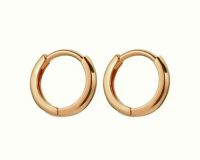 Швензы серьги-кольца, цвет золото, внутренний диаметр 14 мм, 1 пара