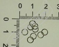 Колечки соединительные, цвет бронза, 6*0,9 мм, 10 шт