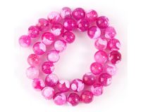 Бусины АГАТ пурпур, 8 мм, 11 шт