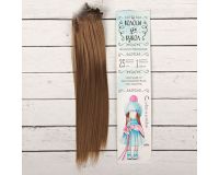 Волосы для кукол, цвет РУСЫЙ, длина 27 см, на трессе 90 см