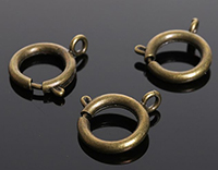 Замок-кольцо, цвет бронза, D=12 мм, 1 шт 