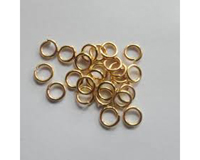Колечки соединительные одинарные, цвет золото, 6*0,7 мм, 10 шт