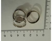 Основа для кольца, регулируемая, диаметр площадки 8 мм, цвет бронза, 10 шт
